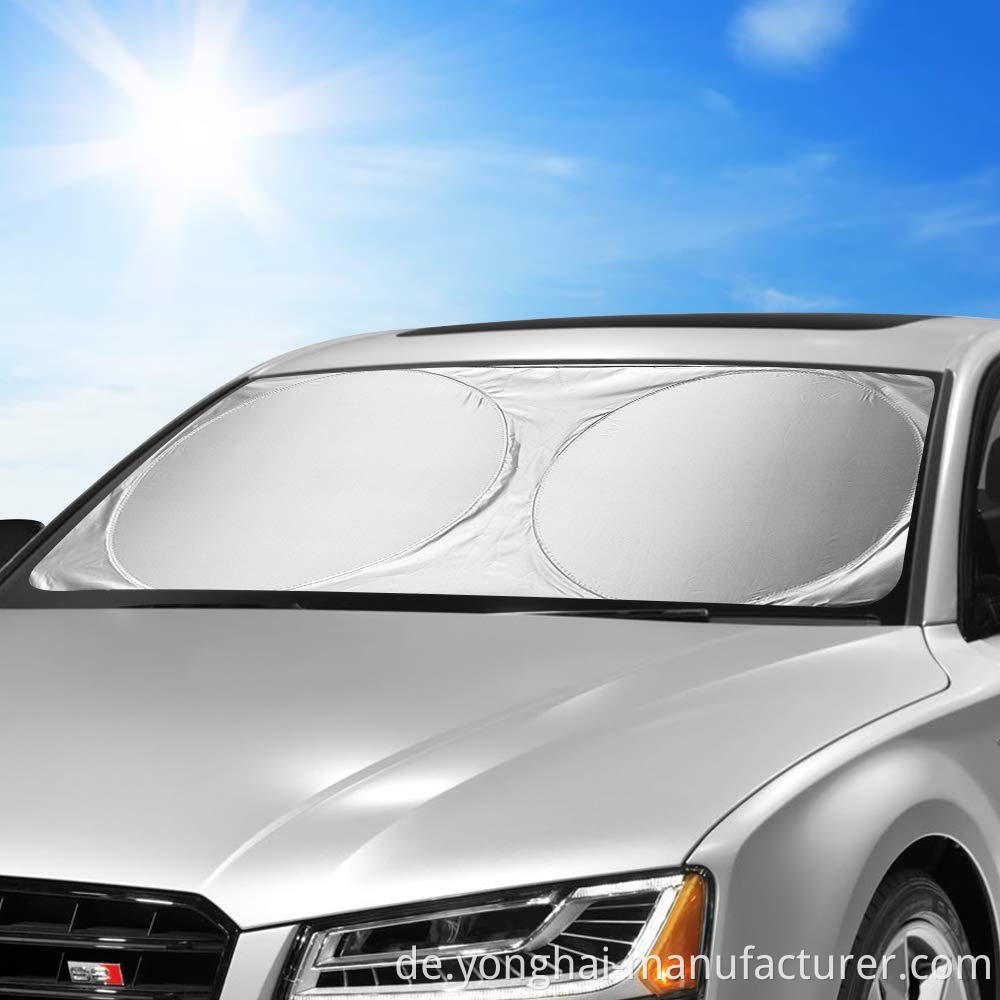 Tragbares zusammenklappbares Autofahrzeug vordere Fenster Fenster Sonnenschatze Universal Auto Sun Shade Reflektorabdeckung